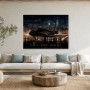 Luxuriöses Nachtmotiv mit Jet, Poster oder Acrylbild