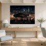 Luxuriöses Nachtmotiv mit Jet, Poster oder Acrylbild