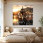 Luxuriöse Yacht bei Sonnenuntergang, Poster oder Fine Art Print