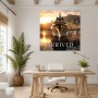 Luxuriöse Yacht bei Sonnenuntergang, Poster oder Fine Art Print