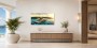 Luxusyacht am Tropenstrand als Acrylbild oder Poster