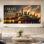 Luxus Wandbild oder Gallery Print mit Skyline und Yacht