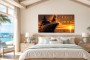 Löwe auf Luxusjacht, Wandbild oder Leinwand für markante Räume