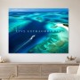 Tropische Lagune als Leinwand oder Poster mit Weite und Ruhe