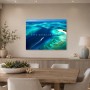 Tropische Lagune als Leinwand oder Poster mit Weite und Ruhe