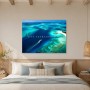 Tropische Lagune als Leinwand oder Poster mit Weite und Ruhe