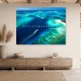 Tropische Lagune als Leinwand oder Poster mit Weite und Ruhe