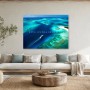 Tropische Lagune als Leinwand oder Poster mit Weite und Ruhe
