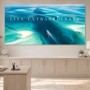 Karibisches Meer mit Boot, Wandbild oder Fine Art Print