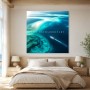 Maritime Küstenlandschaft als Leinwand oder Acrylglasbild
