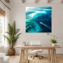 Maritime Küstenlandschaft als Leinwand oder Acrylglasbild