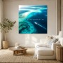 Maritime Küstenlandschaft als Leinwand oder Acrylglasbild