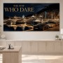 Luxus Wandbild oder Fine Art Print mit Yachten und Sportwagen bei Nacht