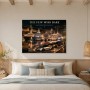 Luxuriöse Yachten und Skyline als Wandbild oder Fine Art Print