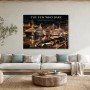 Luxuriöse Yachten und Skyline als Wandbild oder Fine Art Print