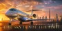 Eleganter Privatjet am Sonnenuntergang, Luxus Wandbild oder Fine Art Print