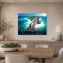 Luxus Wandbild oder Gallery Print mit tropischer Flugzeugkulisse