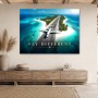 Luxus Wandbild oder Gallery Print mit tropischer Flugzeugkulisse