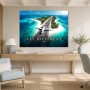 Luxus Wandbild oder Gallery Print mit tropischer Flugzeugkulisse