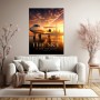 Luxus Wandbild oder Fine Art Print mit Flugzeug und Skyline