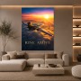 Elegantes Wandbild oder Fine Art Print mit Jet über den Wolken