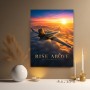 Elegantes Wandbild oder Fine Art Print mit Jet über den Wolken