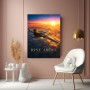 Elegantes Wandbild oder Fine Art Print mit Jet über den Wolken