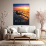 Elegantes Wandbild oder Fine Art Print mit Jet über den Wolken
