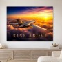 Elegantes Flugzeug über den Wolken als Wandbild oder Fine Art Print