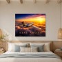 Elegantes Flugzeug über den Wolken als Wandbild oder Fine Art Print