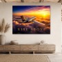 Elegantes Flugzeug über den Wolken als Wandbild oder Fine Art Print