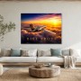 Elegantes Flugzeug über den Wolken als Wandbild oder Fine Art Print