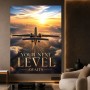 Flugzeug über den Wolken, Poster oder Leinwand für moderne Räume