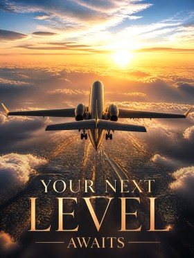 Flugzeug über den Wolken, Poster oder Leinwand für moderne Räume