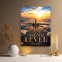 Flugzeug über den Wolken, Poster oder Leinwand für moderne Räume