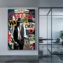 Galerie-Print im Street-Art-Look mit markanter Männerfigur