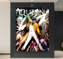 Freches Queen Leinwandbild im farbigen Street-Art-Look