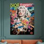 Pop Art Leinwandbild mit Marilyn-Motiv und Comic-Sprache