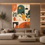Modernes Wandbild oder Poster mit mediterraner Illustration
