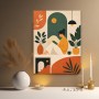 Modernes Wandbild oder Poster mit mediterraner Illustration