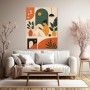 Modernes Wandbild oder Poster mit mediterraner Illustration