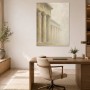 Antike Säulen im Nebel, Wandbild oder Fine Art Print