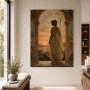 Antikes Abendlicht mit Frau, Wandbild oder Fine Art Print