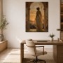 Antikes Abendlicht mit Frau, Wandbild oder Fine Art Print