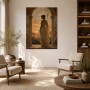 Antikes Abendlicht mit Frau, Wandbild oder Fine Art Print