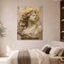 Antike Frauenbüste mit Goldakzent, Kunstwerk oder Acrylbild