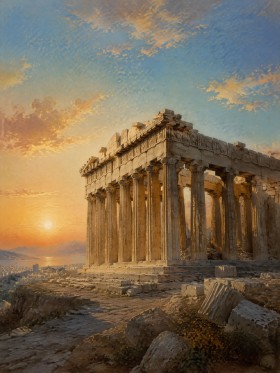 Antikes Architekturmotiv als Wandbild oder Fine Art Print
