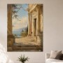 Mediterrane Terrasse am Meer als Wandbild oder Kunstdruck