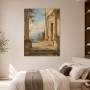 Mediterrane Terrasse am Meer als Wandbild oder Kunstdruck