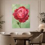 Rote Rose als Kunstwerk oder Poster für stilvolle Räume